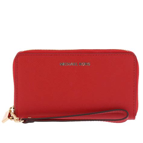 michael kors red wallet on sale|michael kors small red purse.